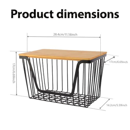 1 Pack Fruit Basket for Kitchen Counter, Stackable Pantry Organizers Storage, Large Wire Storage Basket Suitable for Storing Fruits, Onions, Potatoesand Vegetables - size: 1PACK