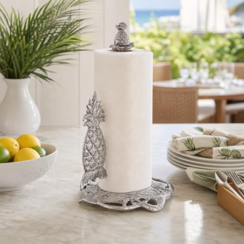 Arthur Court Pineapple Paper Towel Holder Decorative Aluminum Metal 14.5 Inch for Kitchen Countertop - size: Pineapple