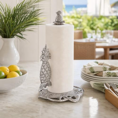 Arthur Court Pineapple Paper Towel Holder Decorative Aluminum Metal 14.5 Inch for Kitchen Countertop - size: Pineapple