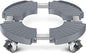 VANCASTLE Plant Caddy Plant Stand with Wheels, Heavy Duty Plant roller base 15-22 Inch Adjustable，Palnt Wheel Base 440 LBS, Large Potted Planter Cart Dolly for Flower Mover, Gray, 1 Pack | Heavy Duty 450lbs Capacity with Wheels Rolling base, Plant Dolly f
