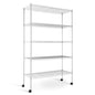 Simple Deluxe Heavy Duty 5-Tier Storage Shelving Unit, 35.83" W x 13.98" D x 61.02" H, 1250 Lbs Loading Capacity, Chrome - color: Chrome, size: 5-Tier, 36"W x 14"D x 61"H