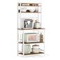 VASAGLE Bakers Rack with Power Outlet, Microwave Stand, Kitchen Tall Utility Storage Shelf, with Metal Wire Panel, 14 Hooks, 15.7 x 23.6 x 66.9 Inches, Rustic Walnut and Cloud White UKKS037W41 - color: Rustic Walnut + Cloud White, size: 23.6"W