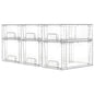 Vtopmart 6 Pack Clear Stackable Storage Drawers,Easy to Assemble Bathroom Organizers and Storage with handles,Plastic Drawers for Kitchen Pantry,Cabinet,Under Sink Organization - style: 3 Medium+3 Small