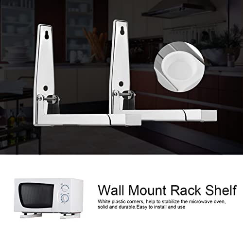 Stainless Steel Microwave Mount Bracket, Wall Shelf Microwave Oven Bracket Microwave Oven Wall Mounted Stand Holder Rack Bracket