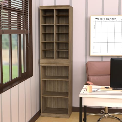 ClosetMaid Modular Storage 12-Shelf Unit with Dividers, Sand - color: Sand
