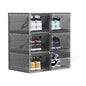 US 15 XXL 6 Pack Shoe Storage Box, Shoe Boxes Clear Plastic Stackable, Shoe Container for Organizing Sneaker and Basketball Shoes (XL BLACK 6 PACK) - color: XL 6 PACK BLACK