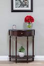 Frenchi Furniture Table, Espresso, 11.6 in x 23.7 in x 28 in