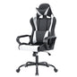 PayLessHere Ergonomic Racing Desk Chair Gaming Chair Computer Chair with Armrests 360° Swivel & Caster Pu Desk Task Chair Executive Headrest Lumbar Support for Back Pain Women Men and Adults (White) - color: White