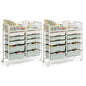 2 Pack Rolling Craft Cart with 10 Drawers, Art Craft Organizers and Storage with Lockable Wheels, Utility Cart for Organizing Arts and Crafts,Yarn,Toy, School Supplies - size: 10-Drawers(2 Pack)