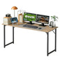BestOffice Computer Desk,Home Office Desk, Modern Simple Style for Home Office Study Writing (Nature, 55 Inch) - color: Nature, size: 55 Inch