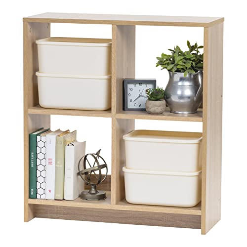 IRIS USA 4-Cube Light Brown Heavy-Duty Organizer
