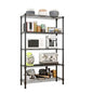 5-Tier Shelf, Adjustable Wire Metal Rack Shelving, Heavy Duty Standing Storage Shelves, Garage, Kitchen, Office, Bathroom, Shelfs Easy Assembly, 35" W x 14" D x 71" H, Black - color: Black, size: 5-tier 35.43"W x 13.78"D x 70.87"H