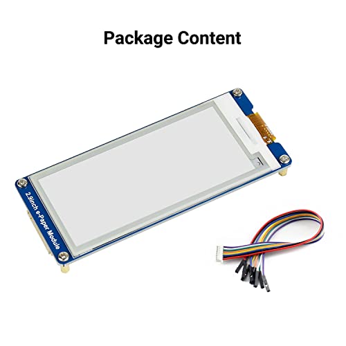 2.9inch e-Paper Display Module, 296x128 Resolution 3.3V/5V Two-Color epaper Display E-Ink Screen Module SPI Interface Compatible with Raspberry Pi/Arduino/Jetson Nano,Support Partial Refresh