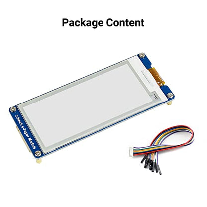 2.9inch e-Paper Display Module, 296x128 Resolution 3.3V/5V Two-Color epaper Display E-Ink Screen Module SPI Interface Compatible with Raspberry Pi/Arduino/Jetson Nano,Support Partial Refresh