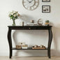 ChooChoo Narrow Console Table with Drawer, Chic Accent Sofa Table, Entryway Table, Black - color: Black, size: 11.8"D x 39.3"W x 31.4"H