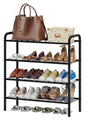 viewcare Shoe Rack for Closet, 4-Tier Small Shoe Rack for Entryway & Garage, Black Shoe Organizer Holds 10-14 Pairs, Sturdy Metal Construction - size: 4-Tier(M)