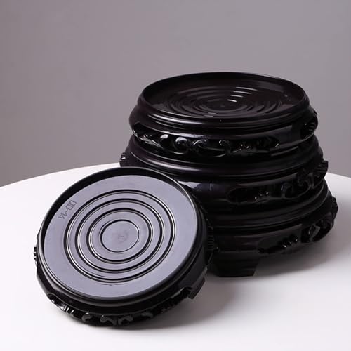 2Pcs Plant Stand, 3.7in Round Riser Flower Pot Display Stand Vase Pot Base Aquarium Table Lamp Teapot Base for Desktop Counter Home Decoration - size: 3.7in