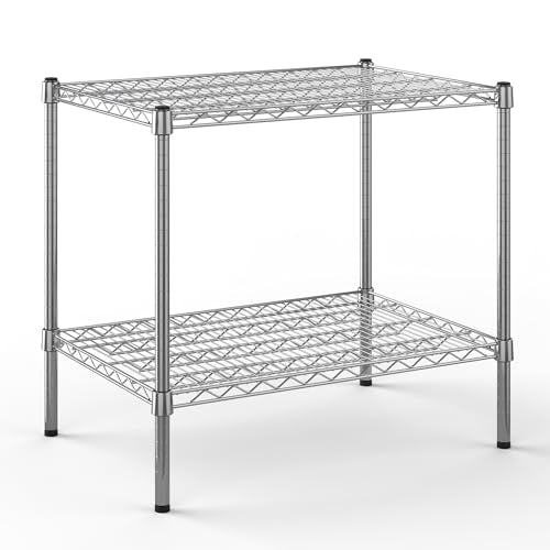 21" Deep x 30" Wide x 27" Height Wire Shelving Kit | 2-Tier | NSF Commercial Storage Rack Unit - size: 21" Deep x 30" Wide