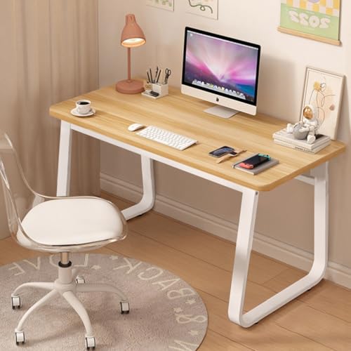 Computer Desk Modern Simple Style Desk for Home Office, 39.3 inch Natural Writing Table for Bedroom Living Room Natural - color: Natural, size: 39.3"*19.7"