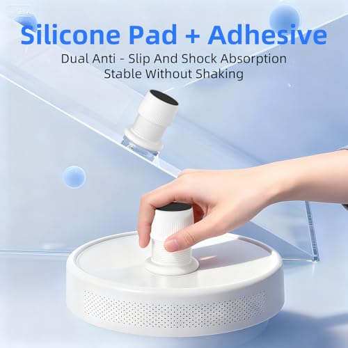 Microwave Risers - Adjustable Height (1.6in-2.6in) Microwave Oven Feet, 4-Pack Non-Slip Microwave Cooling Stand for Small Appliances (Microwave, Air Fryer) & Furniture (Sofa, Table) White - color: White