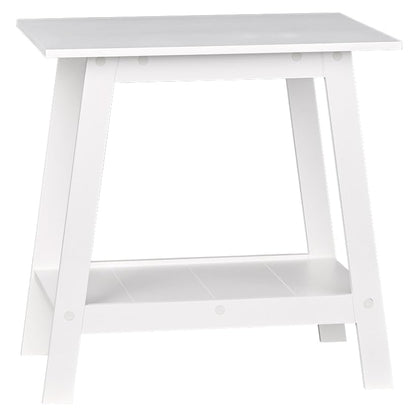 The Lakeside Collection Rectangle Style Accent Table 21.5" W x 15.7" D x 22" H - White - color: White