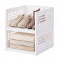 IRIS USA Modular Storage Organizer, 2 Pack, Made in USA, Foldable Stackable Storage Baskets with Stacking Pins, Tool-Free Collapsible Organization System for Closet, Bedroom, Laundry, Office, White - size: 21 Qt. - Collapsible Basket, style: 2 Pack