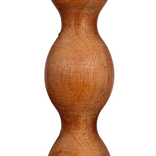 Creative Co-Op 3-Tier Curved Accent Table with Beveled Shelves and Doweled Legs, Walnut Finish - color: Walnut Color, size: 47.25"L x 15.75"W x 34.5"H