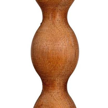 Creative Co-Op 3-Tier Curved Accent Table with Beveled Shelves and Doweled Legs, Walnut Finish - color: Walnut Color, size: 47.25"L x 15.75"W x 34.5"H