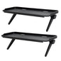 2 Pieces TV Top Shelf Screen Monitor Top Storage Bracket Computer Screen Shelf Adjustable Bracke for Media Boxes Game Console Router Home Mount (Black, 11.8 x 4.9 Inch) - color: Black