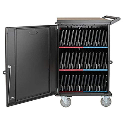 Tripp Lite 42-Port AC Mobile Charging Cart Storage Station for Chromebooks, iPads, Laptops, Tablets, Black (CSC42AC) - size: 42 AC Port, style: Cart