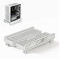 Heavy-Duty Adjustable Mobile CPU Stand with Locking Wheels,PC Tower Floor Cart,Ventilated Rolling Computer Holder Fits Most Gaming&Office Towers, Under Desk PC Riser with Caster Wheels (Marble Pattern) - color: Marble Pattern