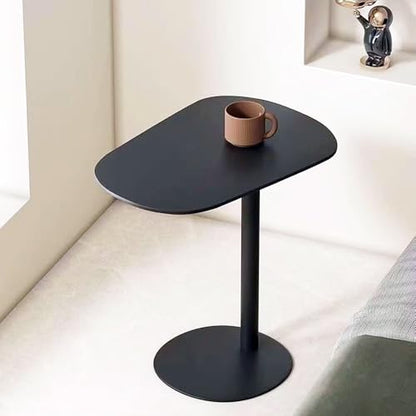 C Shaped End Table Small Side Tables Living Room, Metal Coffee Accent Table | Outdoor C Table Narrow Sofa Table, Couch Tables That Slide Under, TV Trays Bedside Nightstand for Bedroom Patio Small Spaces