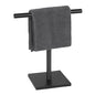 Freestanding Hand Towel Holder Countertop Modern Stand Towel Rack with Square Base Space Saving 304 Stainless Steel Hand Towel Holder Matte Black Finished - color: Freestanding Stainless Steel Towel Rack Matte Black on Countertop