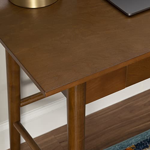 Melissa Mid Century Walnut Desk by Linon - color: Walnut