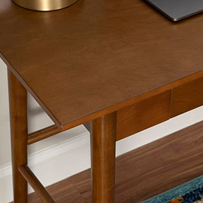 Melissa Mid Century Walnut Desk by Linon - color: Walnut