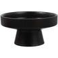 DOITOOL Ceramic Footed Bowl - 5 inch Decorative Pedestal Bowl Fruit Fruit Tray Dessert Display Stand Serving Dishes for Home Kitchen Counter Centerpiece Table Decor - Black
