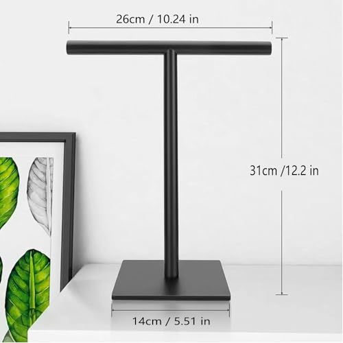 Freestanding Hand Towel Holder Countertop Modern Stand Towel Rack with Square Base Space Saving 304 Stainless Steel Hand Towel Holder Matte Black Finished - color: Freestanding Stainless Steel Towel Rack Matte Black on Countertop