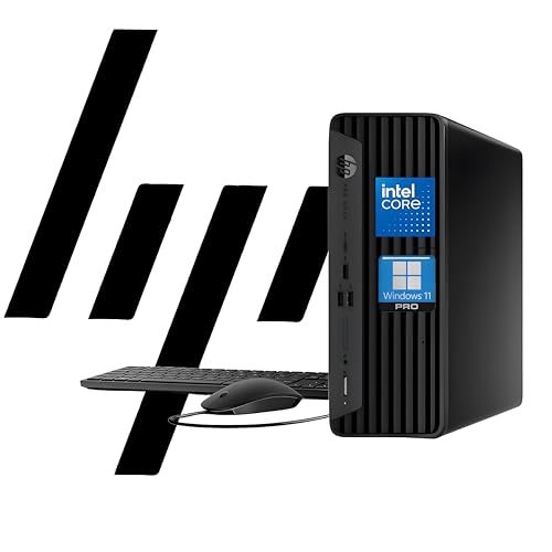 HP ProDesk 400 G9 SFF Business Desktop Computer, Intel CPU, 16GB RAM, 512GB PCle SSD, Dual 4K Display Support, USB-C, HDMl, RJ-45, Wi-Fi, Wired Keyboard & Mouse, Windows 11 Pro
