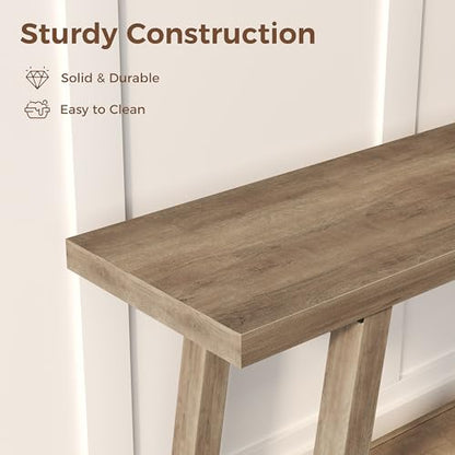 GarveeHome 70.87" Extra Long Console Table, Narrow Sofa Table Behind Couch, Rusitc Pear Entryway Table for Hallway Living Room Foyer, Farmhouse Accent Skinny Table, Rusitc Pear, 70.87" L x 14.02" W - color: Rustic Pear, size: 70.87"L x 14.02"W x 31.5"H