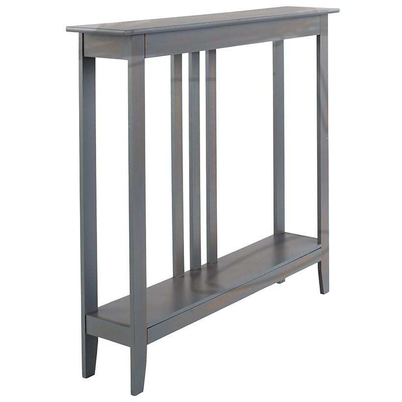 The Lakeside Collection Slim Space Saving Accent Table 36" W x 7" D x 32" H - Gray - color: Grey