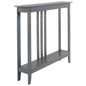 The Lakeside Collection Slim Space Saving Accent Table 36" W x 7" D x 32" H - Gray - color: Grey