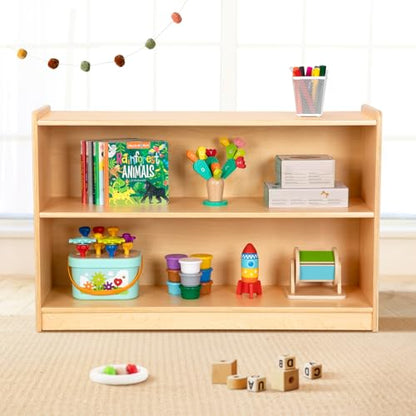 OOOK Montessori Shelf, Toy Organizers and Storage, 2-Tier Toddler Bookshelf Suitable for Classroom, Kindergarten, Kids Room, Playroom and Daycare Center - size: Montessori 2-Tier Toddler Bookshelf