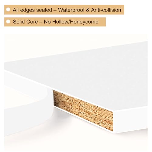 3 Cube Storage Organizer with Closed Back Panel- Wooden 3-Tier Open Bookshelf, 11 Inch Cube Storage Organizer, Tall Vertical Display Shelf for Living Room, Bedroom, Office (White, 3-Cube)