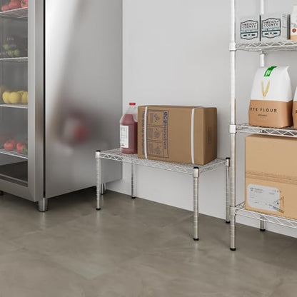 14" Deep x 30" Wide x 14" Height Wire Shelving Kit | 1-Tier | NSF Commercial Storage Rack Unit - size: 14" Deep x 30" Wide