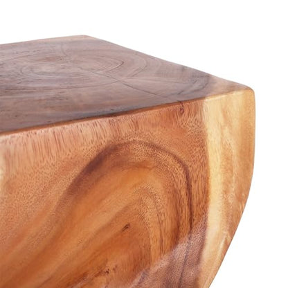 Rutledge & King Wooden End Table - Unique Wooden Side Table - Mid Century Side Table - Saur Wood Decor - Small Accent Table - Mid Century Modern - color: Natural, style: Valverda