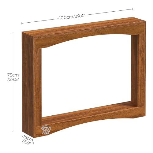 Narrow Console Table, 5.9'' Thin Entryway Table, Behind Couch Table for Small Spaces, Small Farmhouse Hallway Table, for Living Room, Hallway, Foyer, Reddish Brown CT19WL - color: Reddish Brown