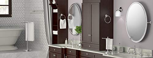Gatco 1546 Counter Top S Style Towel Holder, Chrome - color: Chrome