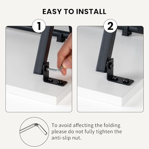 Acovy Foldable TV Trays, Small Folding Table, TV Trays Set of 2, TV Dinner Tray, Side Table for Bed, Couch, Portable Easy to Move, White - color: White-2pcs