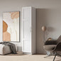 Slim Tall Storage Cabinet,Pantry Cabinet with Doors Shelves Small Space for Kitchen Living Room Bathroom, White - color: 02 White