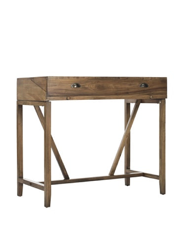 Safavieh American Homes Collection Wyatt Dark Teak Writing Desk - color: Oak